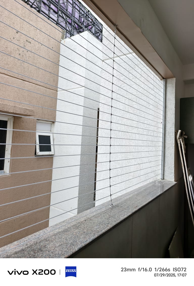 Invisible Grills installation 6 in Hyderabad